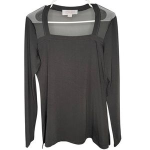 American Glamour/Bagley Mishka sheer top: size small